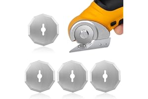 HOUSEEN 4pcs 42mm Replacement Rotary Blade, Cordless Scissors Cutter Quilting Replacement Compatible with Worx WX2300 Zipsnip RC2600K, RC2601, RC2602, WX080L, WX081L Model