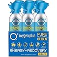 Oxygen Plus 11 Liter Canister - O+ Biggi 6 Pack | Portable Oxygen Can | 99.5% Pure O2 | Natural Wellness Supplement to Boost Energy & Recovery | 50+ User Per Canister