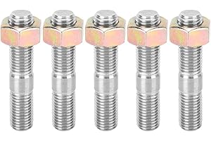 304 Stainless Steel Turbo Stud Kit, M10x1.25 50mm Turbo Stud Kit Fits for DSM 1G, EVO1~10