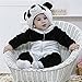 Eden Babe Romper for baby girl boy Winter Flannel Panda Onesie Outfits Suit Unisex-baby (70cm(for ages 3-6months))