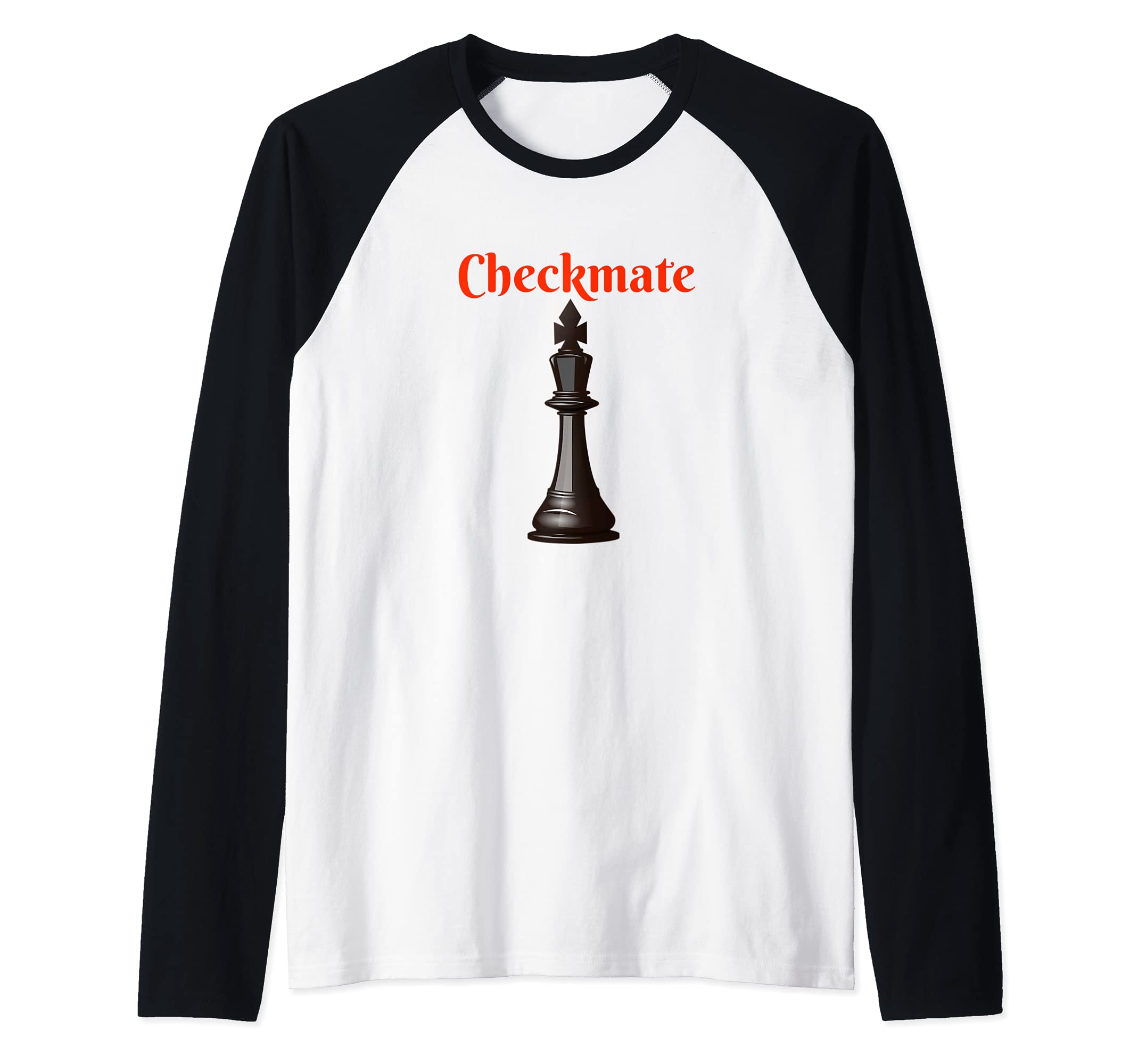 Checkmate Chess Piece Chess Queen King Game Raglan Baseball Tee