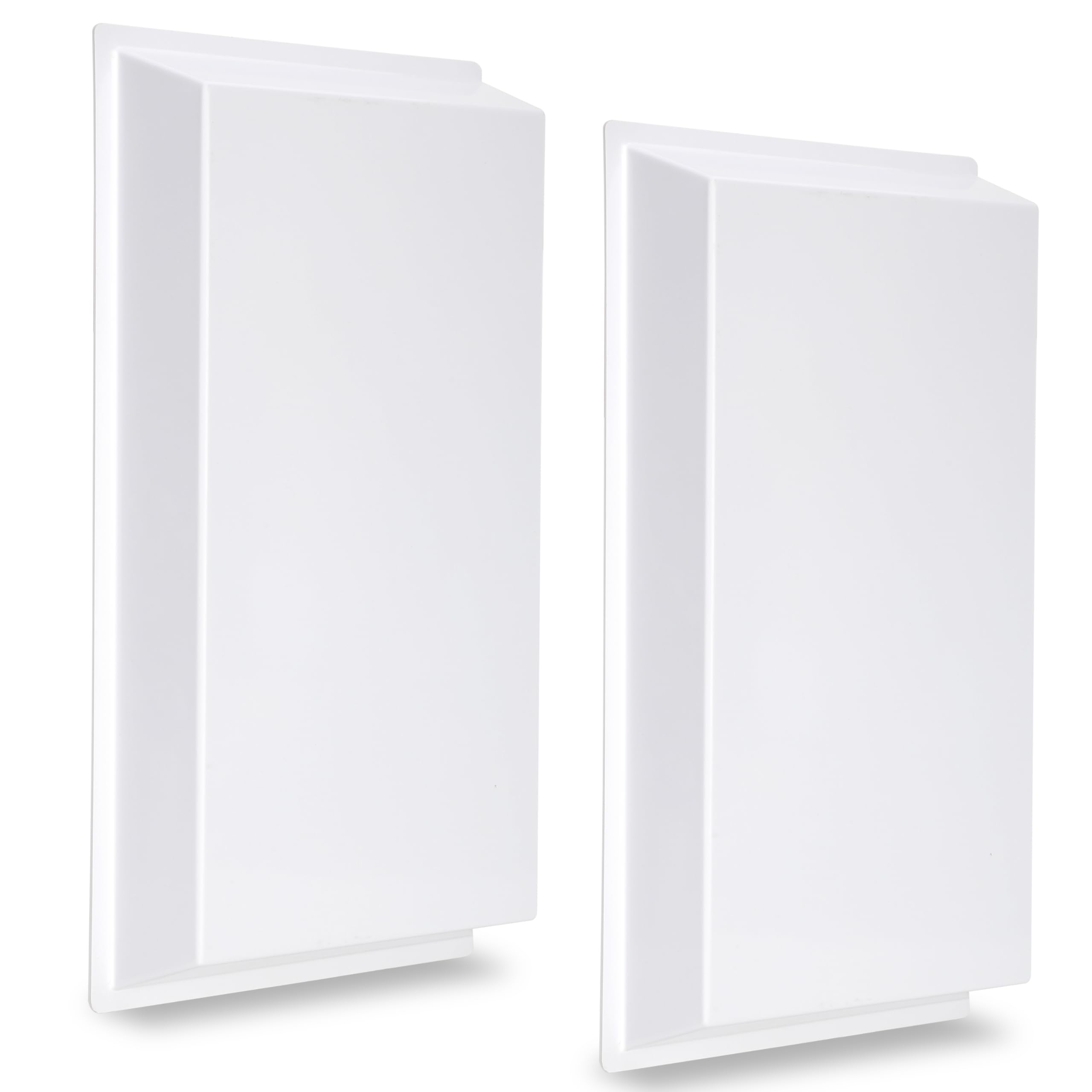 Photo 1 of 2-Pack, 24”×12” Ceiling Air Diverter for 2'x2' Grid and T-Bar Systems to Redirect Airflow from Vents (White-2 PCS)