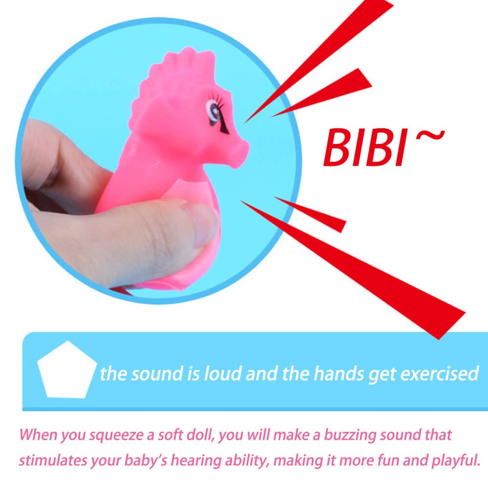 ixaer Rubber Animals, Cute Animal Toys, Colored Soft Rubber, Squeeze Sound Children Wash Shower Bath Toys, For Kids. (12pcs)