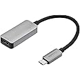 Amazon Basics USB-C 3.1 Male to HDMI Female Adapter (4K@60Hz), Gray, 1.69 x 1.45 x 0.43 inches