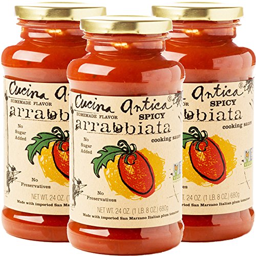 Cucina Antica - Spicy Arrabbiata Pasta Sauce - 24 Ounce,3 Count - Non GMO, Whole 30 Approved, Gluten Free - Thumbnail 6