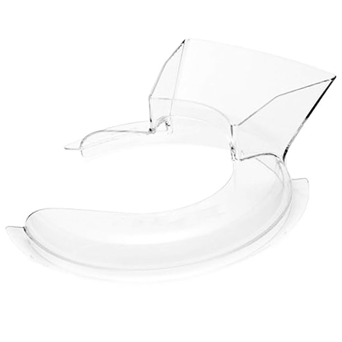 First4Spares Pouring Shield for Kitchenaid 4-1/2 and 5-Quart Stand Mixers KN1PS KPS2CL