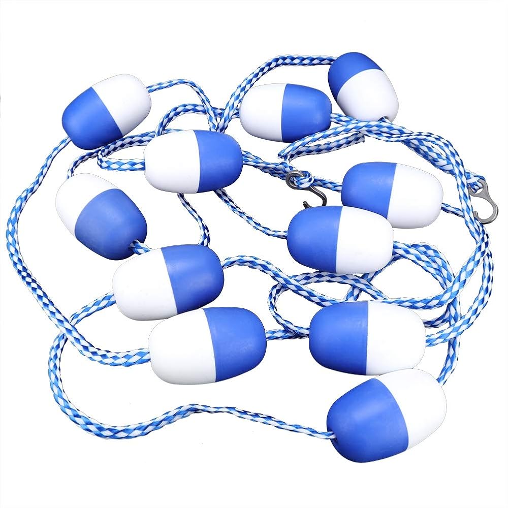 5m Swimming Pool Safety Rope with 11 Floats - Durable Nylon Divider