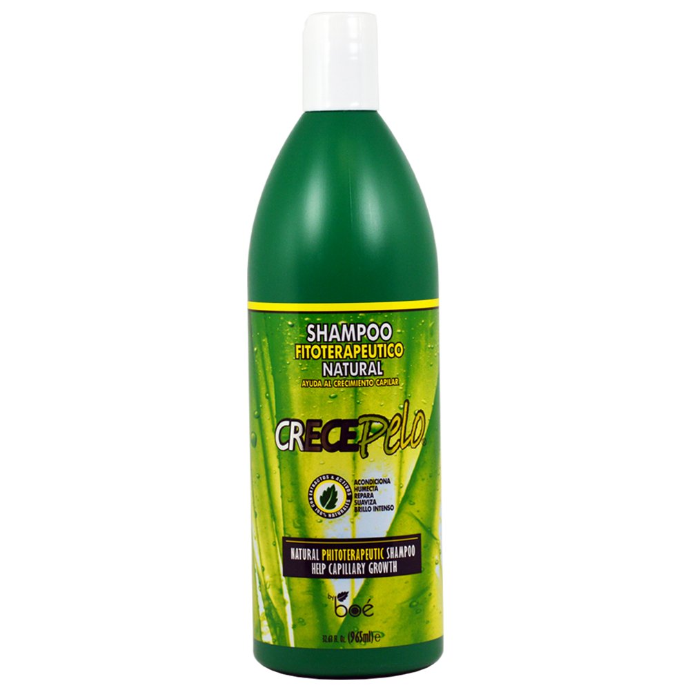 Crece Pelo Shampoo Fitoterapeutico Natural (Natural Phitoterapeutic Shampoo) 32.63 Fluid Ounces / 965 Millilitres