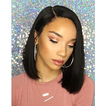 Buy Bob Wigs Short Straight Hair Black Synthetic Wig Heat