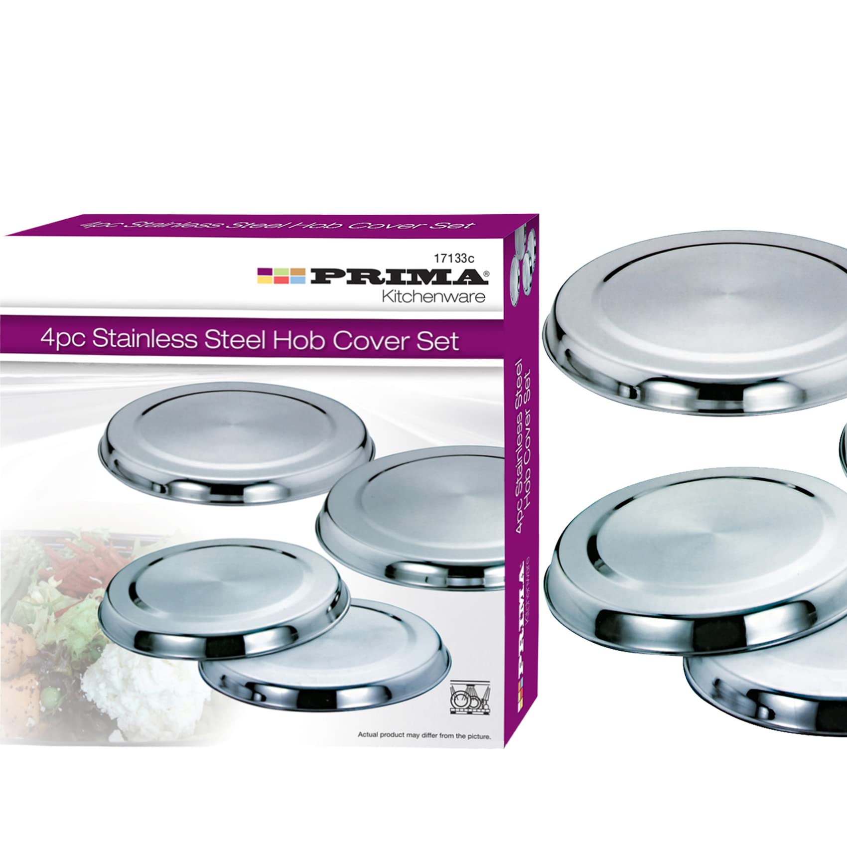 4 Pcs Stainless Steel Hob Cover Set | Stove | Plate | Cooker Top | Burner Protector | Restaurants CANTEENS Safety Worktop Savers