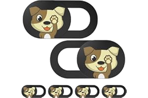 TOOJCC Laptop Camera Cover Slide Cute-6PCS,Webcam Cover Slide for MacBook Pro, iMac, iPad Pro, iPhone 6/7/8 Plus, iPad, Laptop and More Device,Cute Pattern Web Cam Privacy Cover to Protect your Privacy (Dog)
