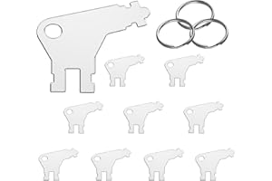 WAH LIN PARTS 10Pcs Paper Towel Dispenser Key - Universal Paper Towel Dispenser Replacement Key fit Georgia Pacific Toilet Paper and Toilet Paper Dispensers