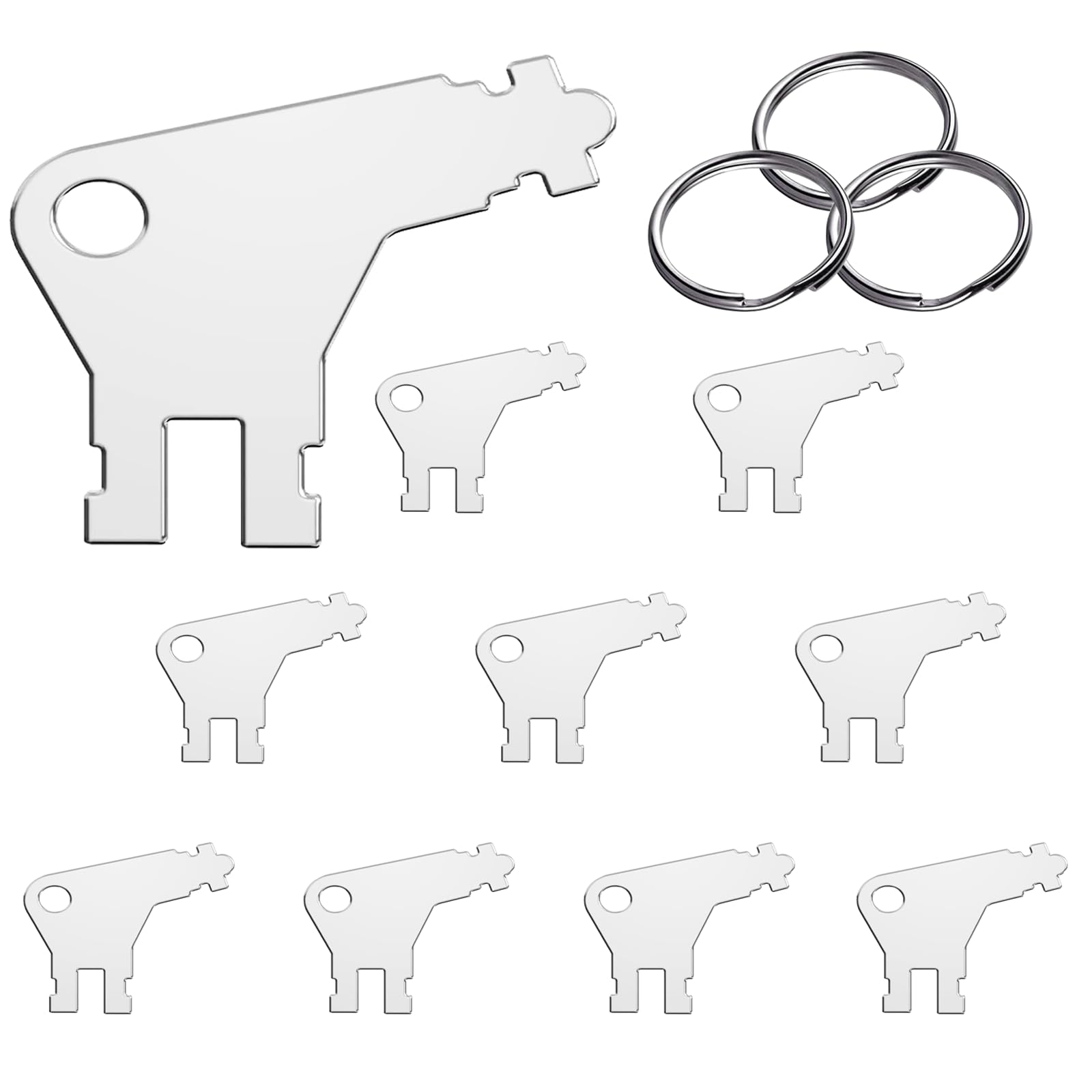 Photo 1 of 10Pcs Paper Towel Dispenser Key - Universal Paper Towel Dispenser Replacement Key fit Georgia Pacific Toilet Paper and Toilet Paper Dispensers