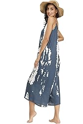 BUENOS NINOS Women's V Neck Floral Maxi Dress Boho