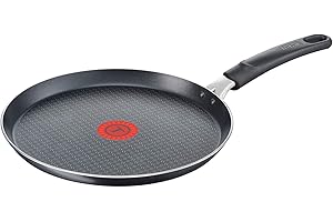 Tefal Elegance Aluminium Crepe Pan, Aluminium, Black, 43 x 25,8 x 5,5 cm