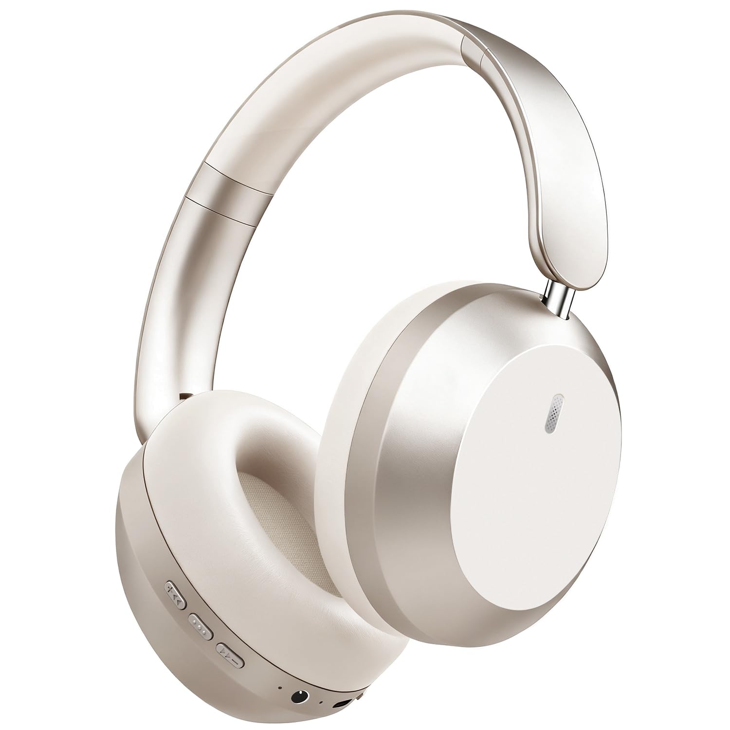 Photo 1 of Y05 Bluetooth Headphones Wireless Over Ear Noise Cancelling with Microphone 48 Hours Playtime, High Sound Quality Foldable Soft Earpads Earphones for Travel-Starlight