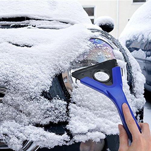 Graceme Auto eiskratzer Eisschaber scheibenwischer Schneeschaufel Schnee entfernen Wischen enteisen entfrosten Tool 4 in 1