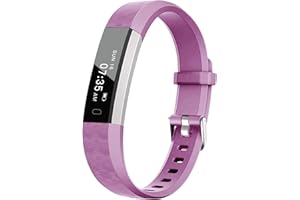 BIGGERFIVE Slim Fitness Tracker Watch for Kids Girls Boys Teens, Waterproof Activity Tracker with Pedometer, Calorie and Step Counter, Sleep Monitor, Silent Alarm Clock