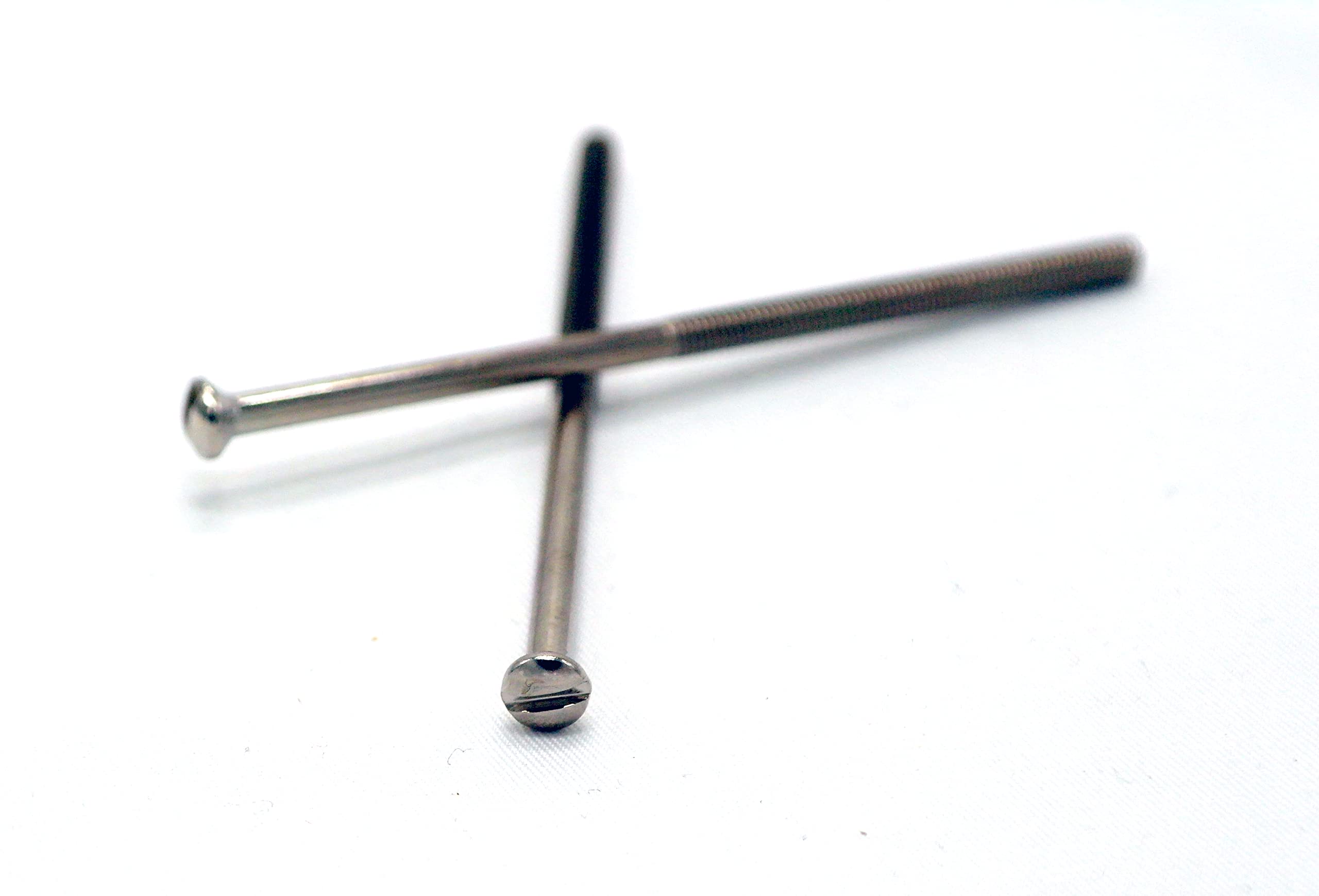 Chrome Electrical Screws for sockets or switches 75mm Pack of 8 (8, 75mm)