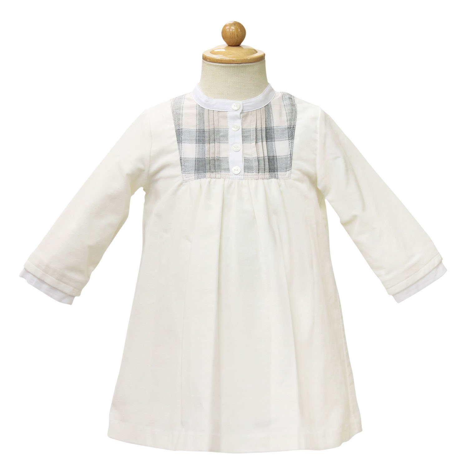 Burberry 並行輸入品 ベビー服 B07chbrp8c 長袖ワンピース バーバリーベビー Baby 18mサイズ Bbk 18mサイズ ワンピースチュニック 予約販売 本