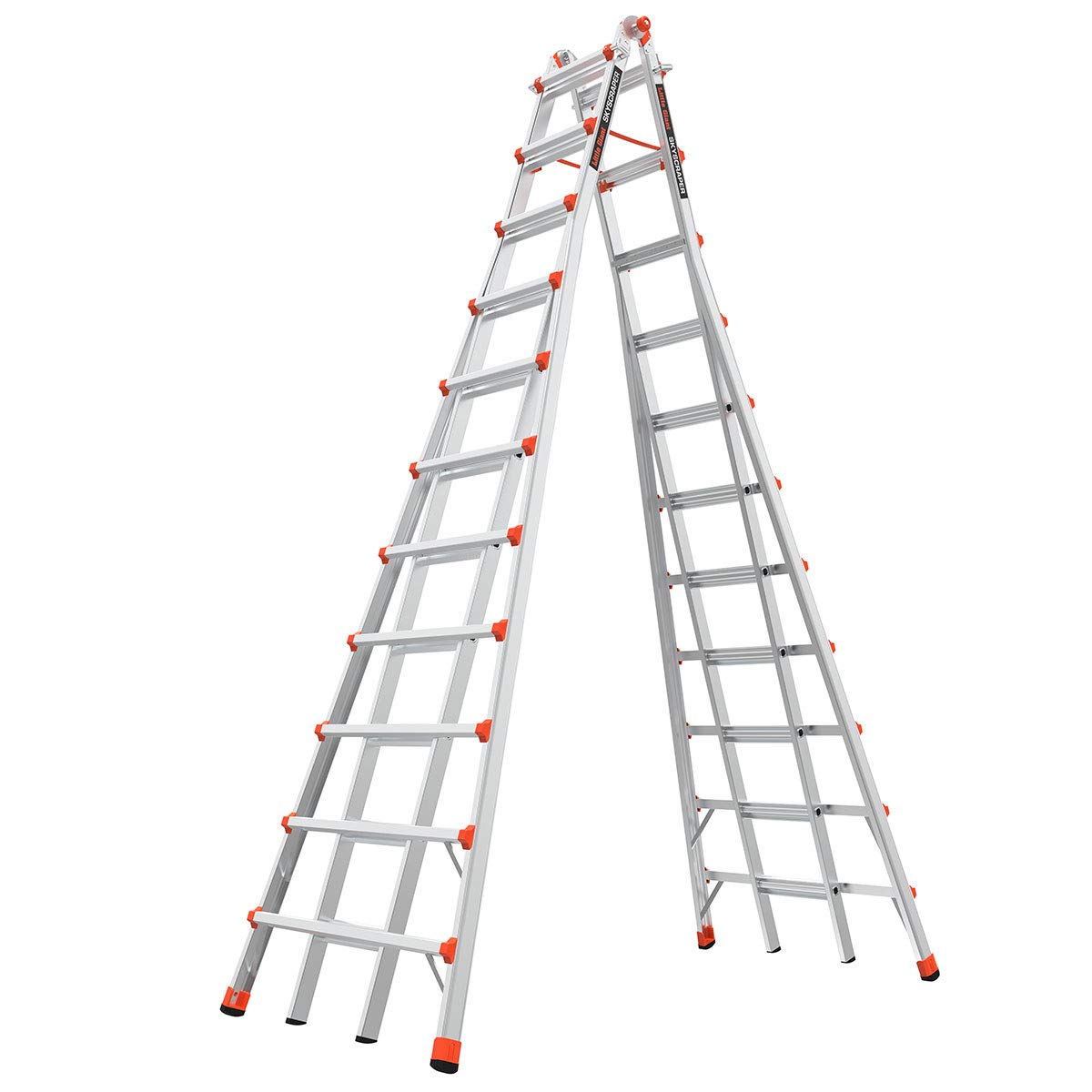 Photo 1 of *Major Damaged*Little Giant Ladders, SkyScraper, M21, 11-21 Foot, Stepladder, Aluminum, Type 1A, 300 lbs Weight Rating, (10121),Gray