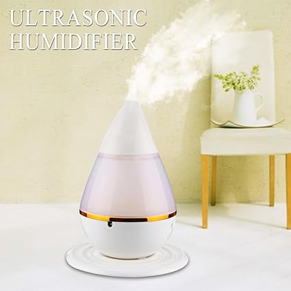 Srxes Office Bedroom Baby Room Humidifiers Environment Moisture + 7 Color Cozy LED Lights