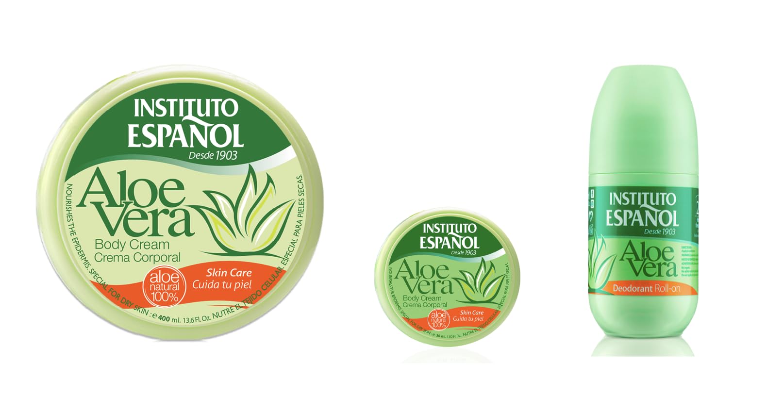 Instituto Espanol Aloe Vera Gift Set from Spain-Set of 3 -Aloe Vera Series