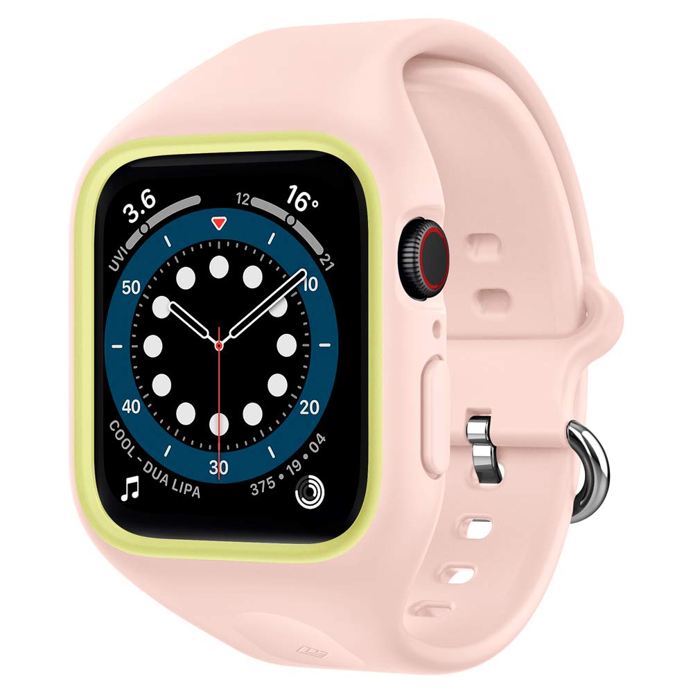 Caseology Nano Pop Case with Strap Compatible with Apple Watch Series 7 45mm / Series 6 44mm/ SE/5/4 - Pink
