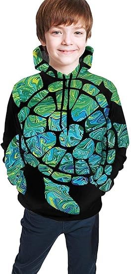 Amazon The Seaturtle Art パーカー プルオーバー キッズ ジャージ ダンス 運動着 スポーツウェア カジュアル 春 秋 冬 防寒 可愛い 男の子 女の子 小学生 中学生 高中生 メンズ レディース服 トレーナー パーカー 通販