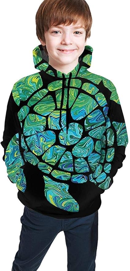 Amazon The Seaturtle Art パーカー プルオーバー キッズ ジャージ ダンス 運動着 スポーツウェア カジュアル 春 秋 冬 防寒 可愛い 男の子 女の子 小学生 中学生 高中生 メンズ レディース服 トレーナー パーカー 通販