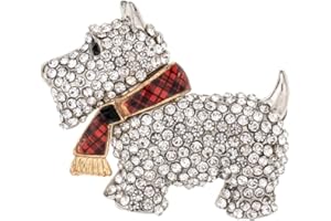 MADISON TYLER Christmas Dachshund Pin Brooch for Backpacks | Cute Gold Pave Rhinestone Dachshund Dog Pin | Pins Aesthetic Holiday Gifts for Friends and Kids.