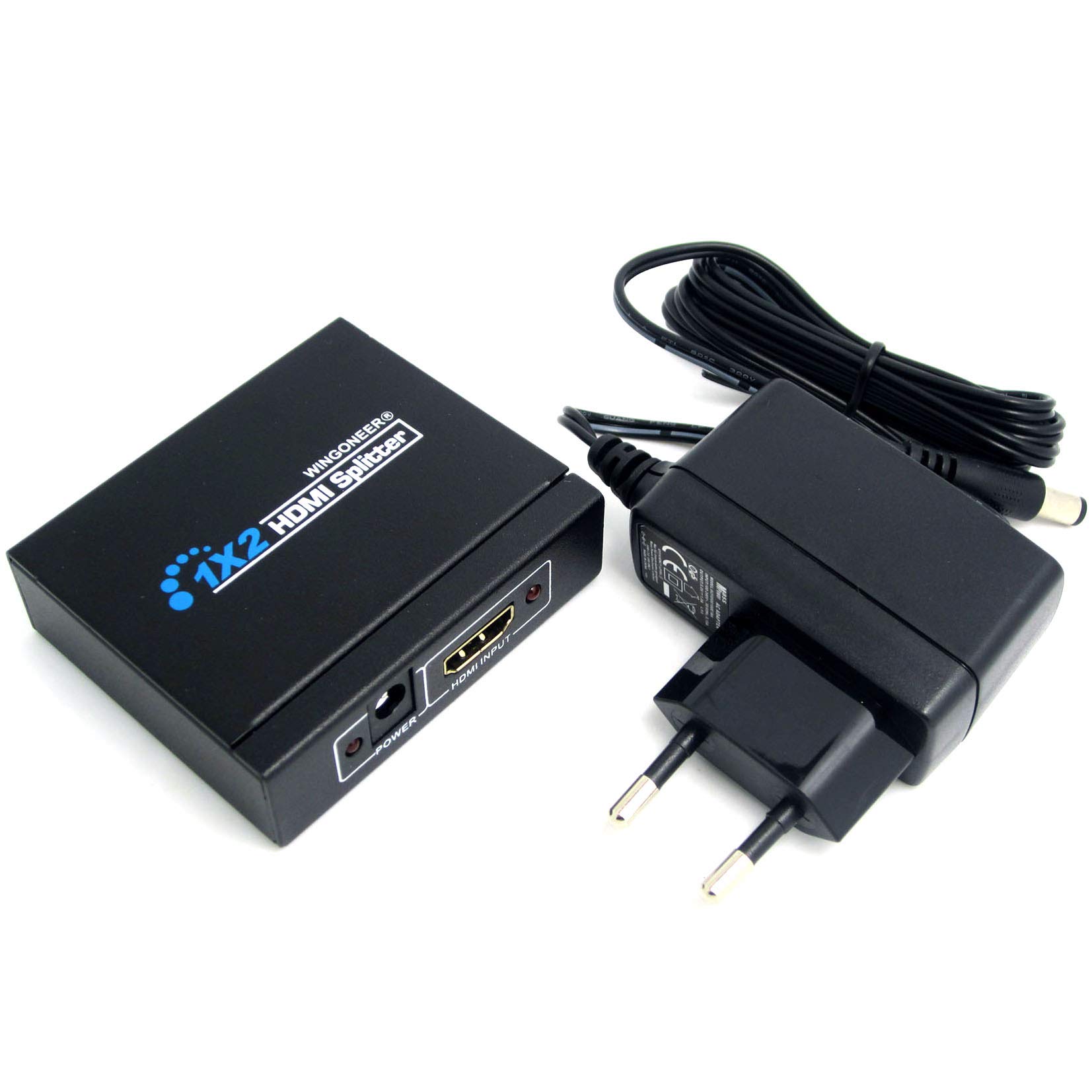 NAMVO HDMI Splitter 1 in 2 outputs HDMI V1.4 for HD TV PS3 PS4 Blu-ray