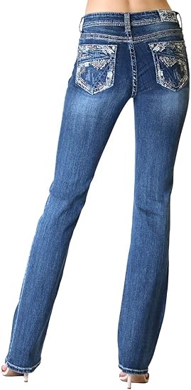 womens embellished jeans