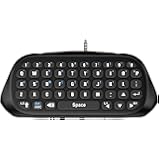 Gamers Digital Mini Bluetooth Keyboard Chatpad for Playstation 4 - Black PS4