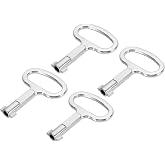 PATIKIL 4Pcs Triangle Spanner Key Universal Utility Keys Triangular | Socket Panel Keys Cabinet Key Lift Door Lock Key for Elevator Electric Gas Water Meter Box