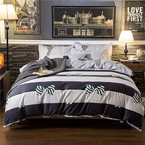 CDSITHH Ropa de Cama para el hogar Conjuntos Planos de sábanas de 4