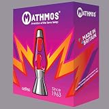 Mathmos Astro Lava Lamp in Silver Blue Pink Handmade Britain 1963 Design view 3