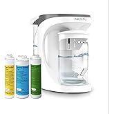 AquaTru Carafe Countertop Water Purifier | Compact 4-Stage Reverse Osmosis System with Glass Carafe Removes 84 Contaminants Including Forever Chemicals, Lead & Fluoride | No Plumbing