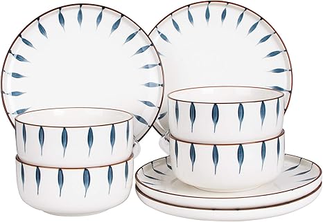 Csyy Geschirr Set Aus Steingut 8 Teilig Geschirrservice Fur 4 Personen Teller Set Aus Porzellan Premium Runde Geschirrset Mit Schusseln Essteller Blau Und Weiss Amazon De Kuche Haushalt Csyy Geschirr Set Aus Steingut 8 Teilig Geschirrservice Fur 4 Personen Teller Set Aus Porzellan Premium Runde Geschirrset Mit Schusseln Essteller Blau Und Weiss Amazon De Kuche Haushalt