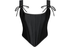 Scarlet Darkness Corset Tops for Women Renaissance Boned Overbust Bustier Corset Top