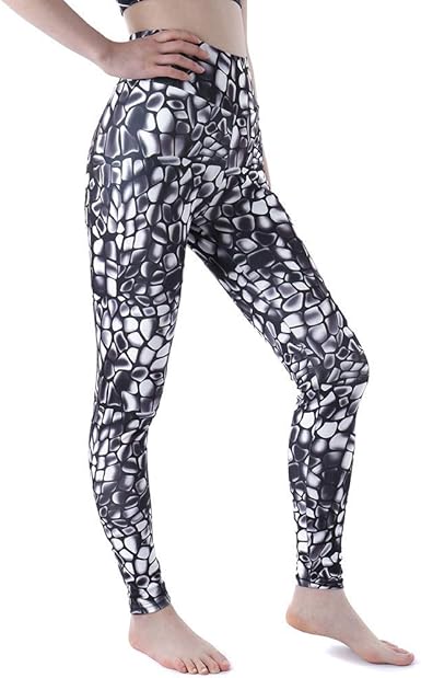 black floral workout leggings