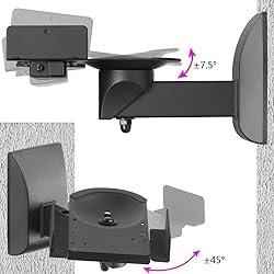 suptek Speaker Wall Mounts, Dual Speaker Stands for