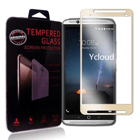 Ycloud Für ZTE Axon 7 Schutzfolie Panzerglas Displayschutzfolie, Volldeckender vorgespannter Film Anti-Kratz Schutzfolie Für 