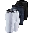 DEVOPS 3 or 5 Pack Compression Shorts Men Spandex Sport Shorts Athletic Workout Running Performance Baselayer Underwear