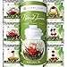 Teabloom Flowering Teas Gift Set Collection - 36 Assorted Blooming Teas in a Variety of Flavors and Flowers - Gift Box includes 3 Unique and Beautiful Flowering Tea Canisters - Makes 750 Cups of Tea