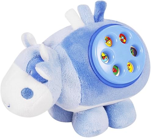 Amazon Happy Cherry ぬいぐるみ おもちゃ 音が鳴る ぶるぶる 子供 出産祝い 誕生日 プレゼント しっぽを引っ張る 動く クルクル 集中力 トレーニング 牛 ０ ３歳 ぬいぐるみ おもちゃ