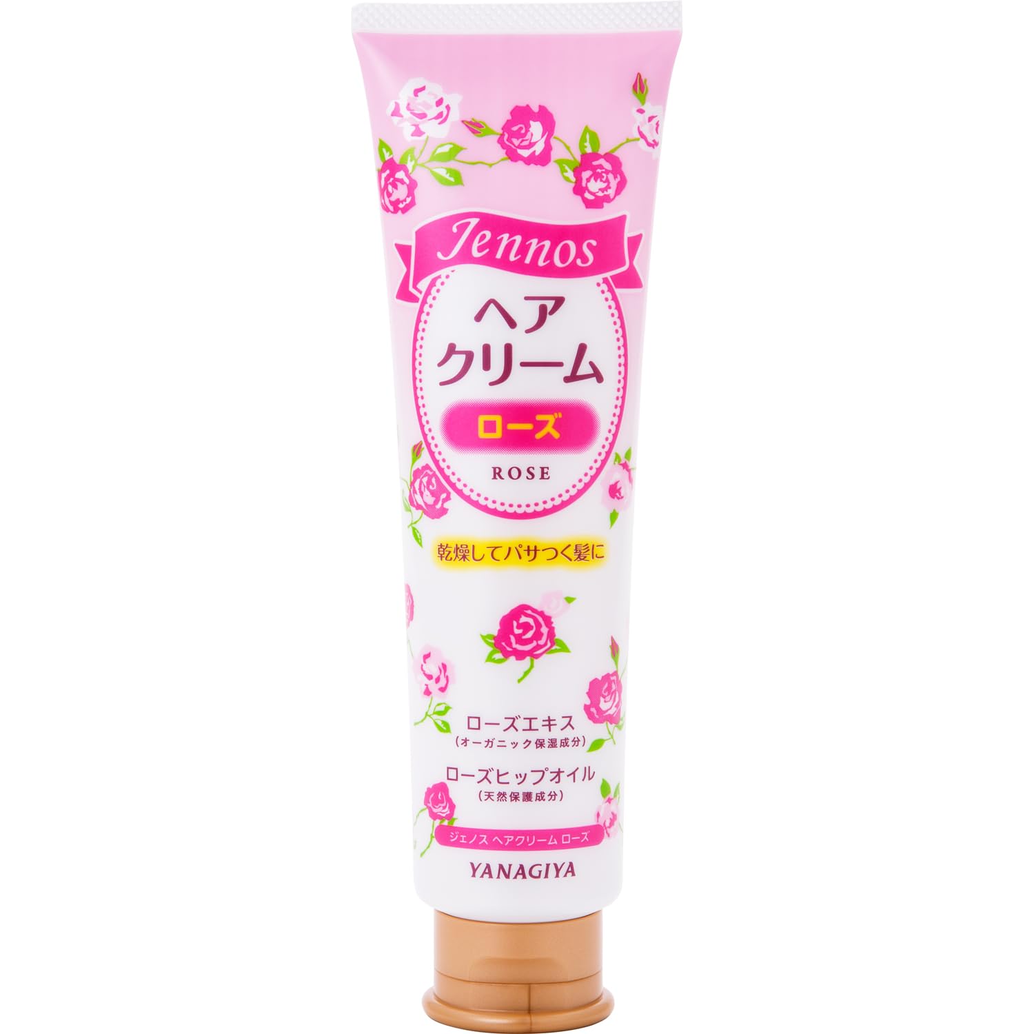 YANAGIYA Jennos | Hair Treatment | Rose Hip Oil Moist Hair Cream 140g