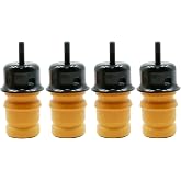 Newnessai 4 Pcs 52087636AB Bump Stops with Cups Brackets Fit for Jeep ZJ TJ | Replacement for Jeep Grand Cherokee ZJ 1993-1998, Wrangler TJ 1997-2006, Replaces 52087636AC, 52087992, 52087635