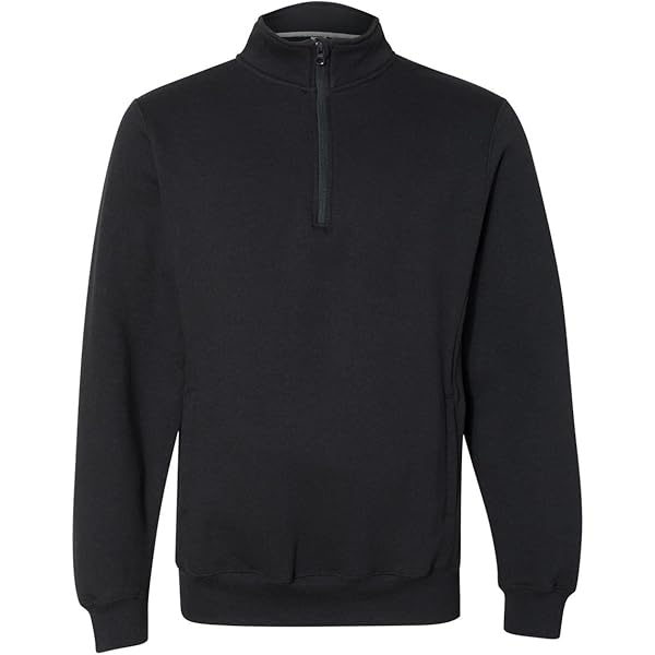 Russell Athletic Dri Power Quarter-Zip Cadet Collar Sweatshirt, L