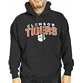 Campus Colors NCAA Adult Unisex Starting Fresh Heathered Hooded Fleece Sweatshirt, Cozy Cotton Poly Blend, Vintage Hoodie
